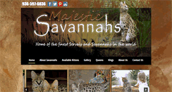 Desktop Screenshot of majesticsavannahs.com